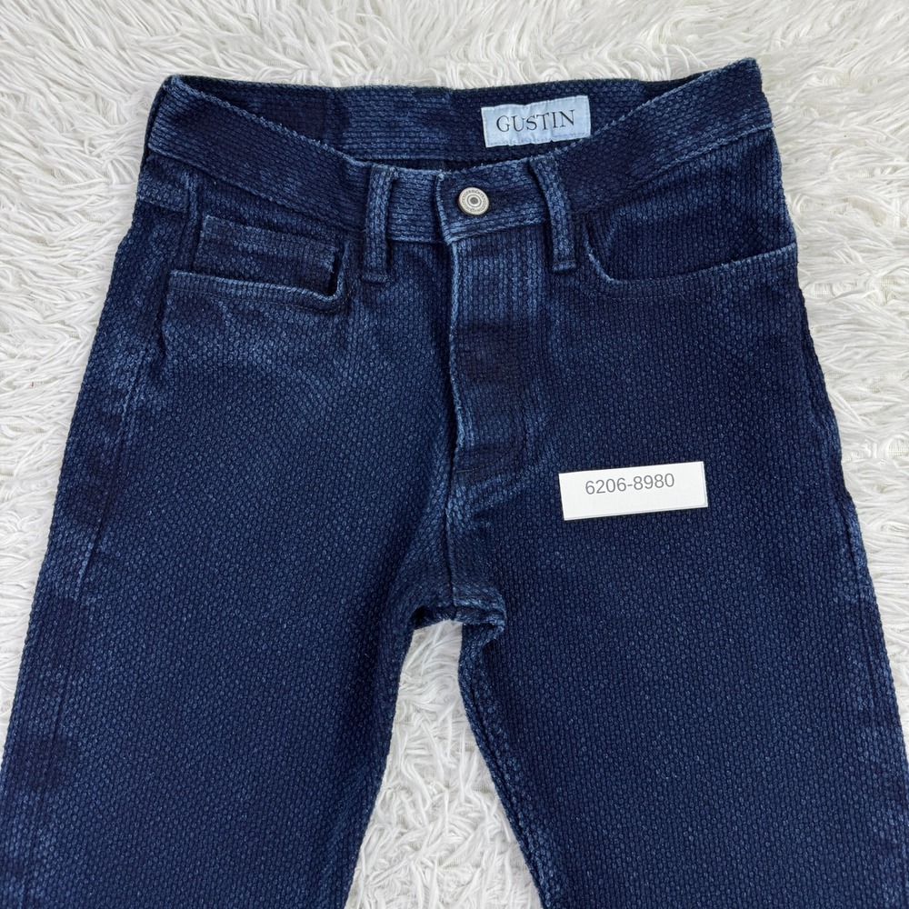 Gustin Pants Mens 31 Blue Monster Sashiko Dobby 5 Pocket Straight Leg 28x30 - Picture 12 of 12